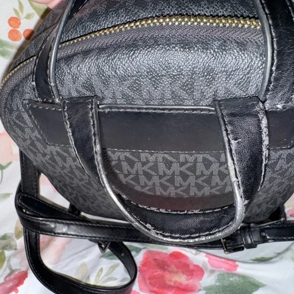 โจ Michael Kors Studded Mini Backpack โ Black MK Logo โ Read Description โจ - Picture 9 of 10